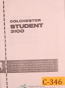 Colchester-Colchester Student 3100, French-German-English, Lathe , Instruct & Parts Manual-Student 3100-01